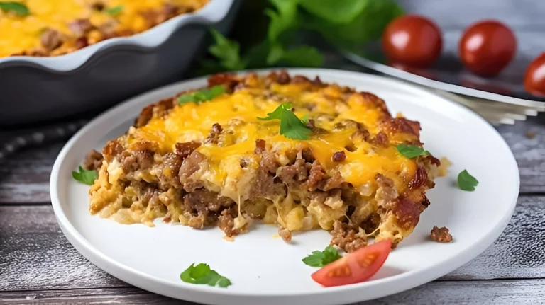 hash brown casserole with hamburger meat