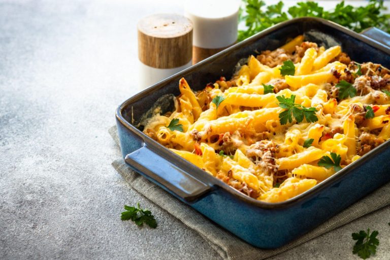 mac and cheese with hamburger meat